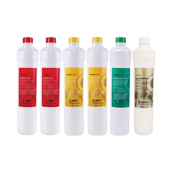 Kit de filtración Watts Premier Annual RO Pure Plus, paquete de 6