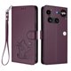 thumbnail image 1 of Funda de Gato tipo Libro para Nothing Phone 3, Morado Oscuro, 1 of 6