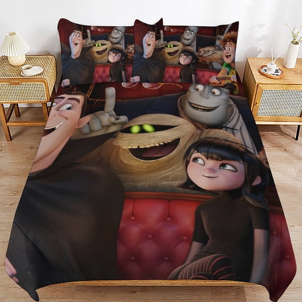 Hotel Transylvania Comforter Set 3 Pieces Quilt Cover Set Soft Bedding Sets for All Seasons