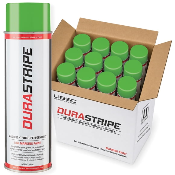 Pintura DuraStripe 12 × 510 ml Verde Fluorescente (CAJA)