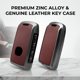 thumbnail image 3 of Funda de Llavero BXQATMB para Mazda – Cuero Rojo, 3 of 8
