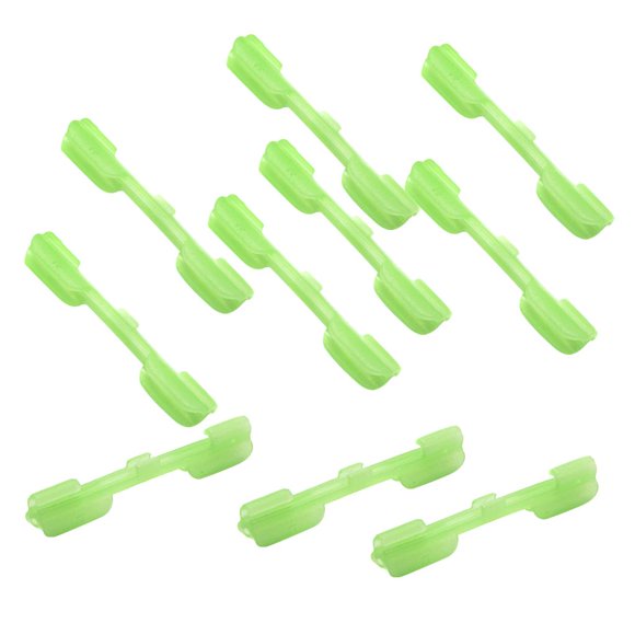 10 unids Fluorescente Glow Stick Clip de ca?a de pescar clips peque?os M
