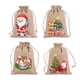 thumbnail image 4 of 4x Bolsas De Regalo De Arpillera De Navidad Sacos De Navidad Para Fiesta, 4 of 5