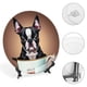thumbnail image 4 of Boston Terrier Plato decorativo de porcelana fina (bone china), plato decorativo de cerámica para hogar, oficina, soporte de pared, platos decorativos para dormitorio - 6 pulgadas (15 cm), 4 of 6