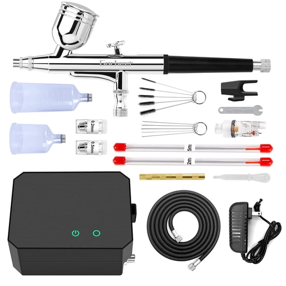 Kit de aerógrafo, compresor de aire Gocheer, 40-48 PSI con boquilla