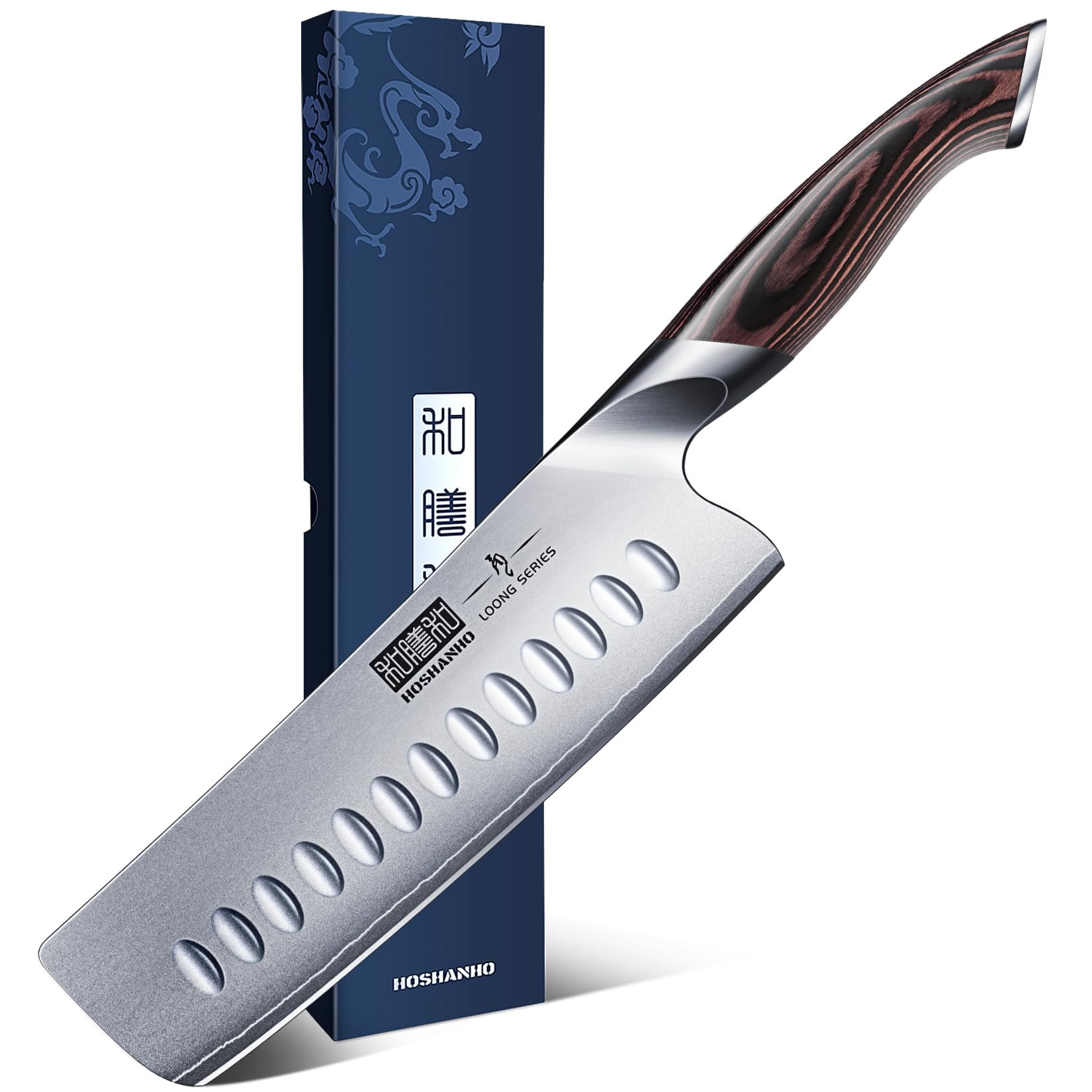 Cuchillo Nakiri Hoshanho De 18 Cm, Acero Inoxidable Con Alto Contenido De Carbono