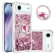 thumbnail image 1 of FOXDOCK Funda Glitter Líquida para iPhone 17 Air con Anillo Brillante, TPU Antichoques y Esquinas Reforzadas, Soporte, 1 of 6