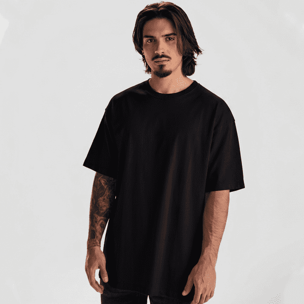 Polera Oversize Hombre Algodón Alto Gramaje 210g Bull