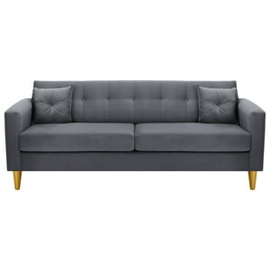 Bodevir - Sofa New Retro 3Cg Felpa 01 Gris