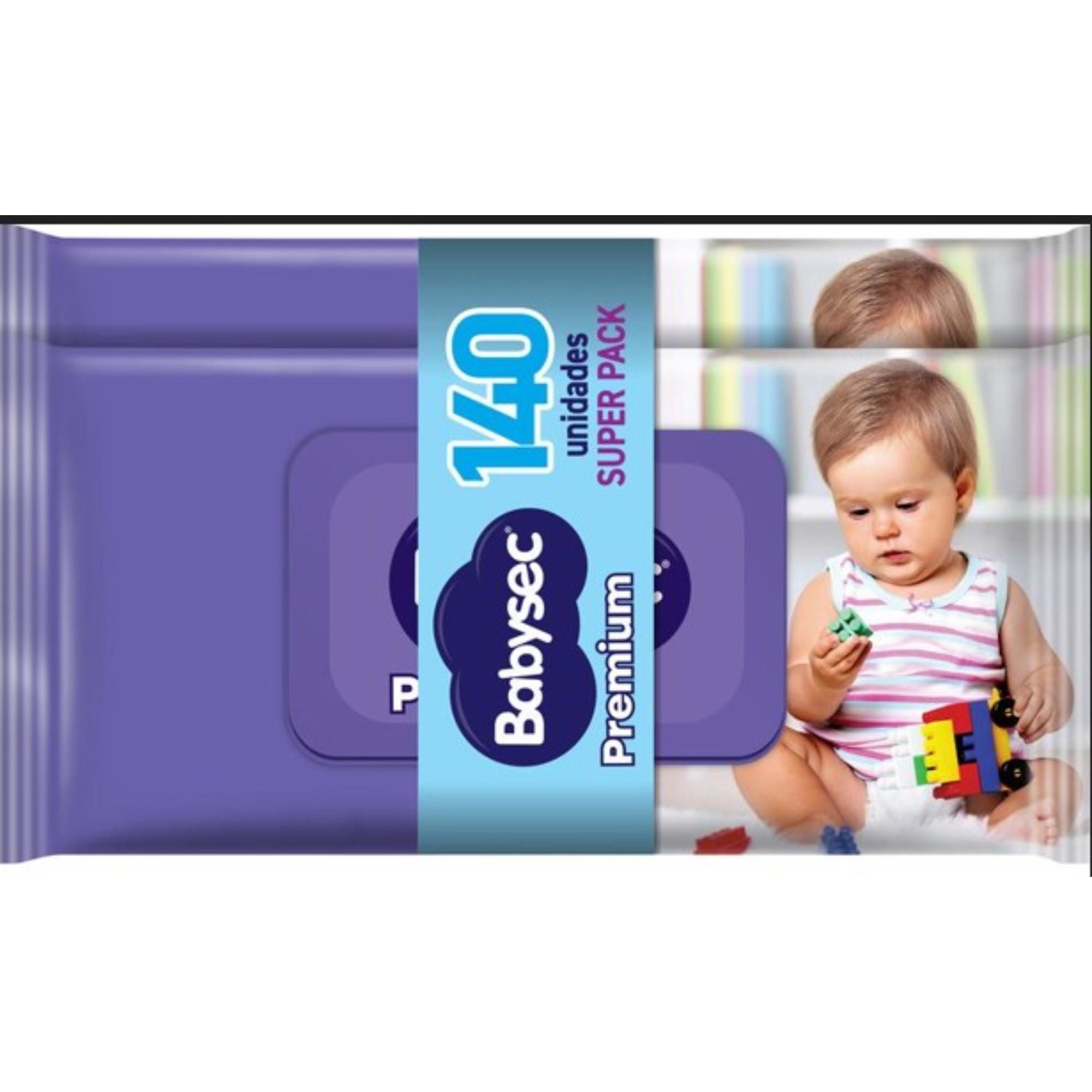 Pack Toallitas Húmedas Premium, Baby Wipes 140 Un Babysec