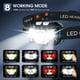thumbnail image 4 of Linterna frontal LHKNL, 1200 lúmenes, LED ultraligera, recargable, paquete de 2, 4 of 6