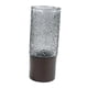 thumbnail image 1 of Jarrón De Vidrio Con Base De Madera Elegante Jarrón Creativo Para Estante De Oficina Sala De Estar Gris, 1 of 3