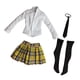 thumbnail image 3 of 1/6 Conjunto De Falda De Camisa De Uniforme De Estudiante Para Cuerpo Femenino De Acción De 12 "Amarillo, 3 of 3