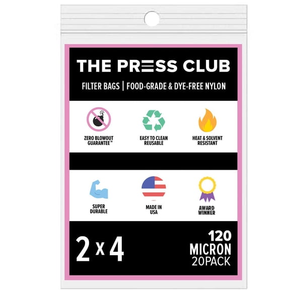 Bolsas filtrantes de té The Press Club Premium Nylon 120 micrones 2x4