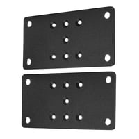 Magideal - 2 Placas Base Para Terraza, Soportes Para Pérgola, Juego De Valla, Anclajes Para Postes, Soportes Para Postes De Terraza, Soporte Para Soportes Para T