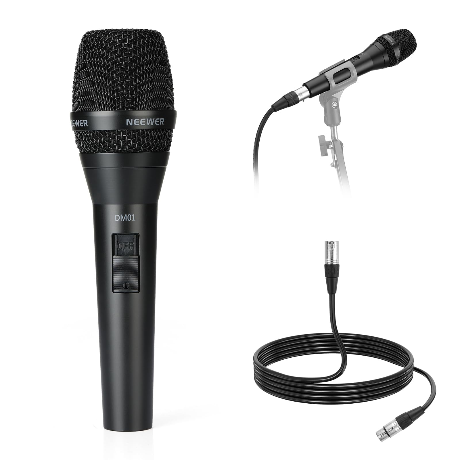 Micrófono Dinámico Neewer Dm01 Cardioid Para Estudio De Podcasts