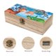 thumbnail image 3 of En Busca del Valle Encantado Caja Organizadora de Madera Rústica - Caja Decorativa Multifuncional para Escritorio, Hogar, Oficina, Joyas y Manualidades, 3 of 6