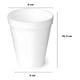 thumbnail image 3 of 1000 Vasos Desechable Vasos Plumavit Termico Vaso 10oz/296ml Blanco / Vaso Plumavit 10oz, 3 of 10