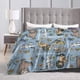 thumbnail image 4 of Manta de microfibra ultrasuave y cálida, ligera, ideal para cama, sofá o silla de viaje, ideal para el hogar, 127 x 101 cm., 4 of 5
