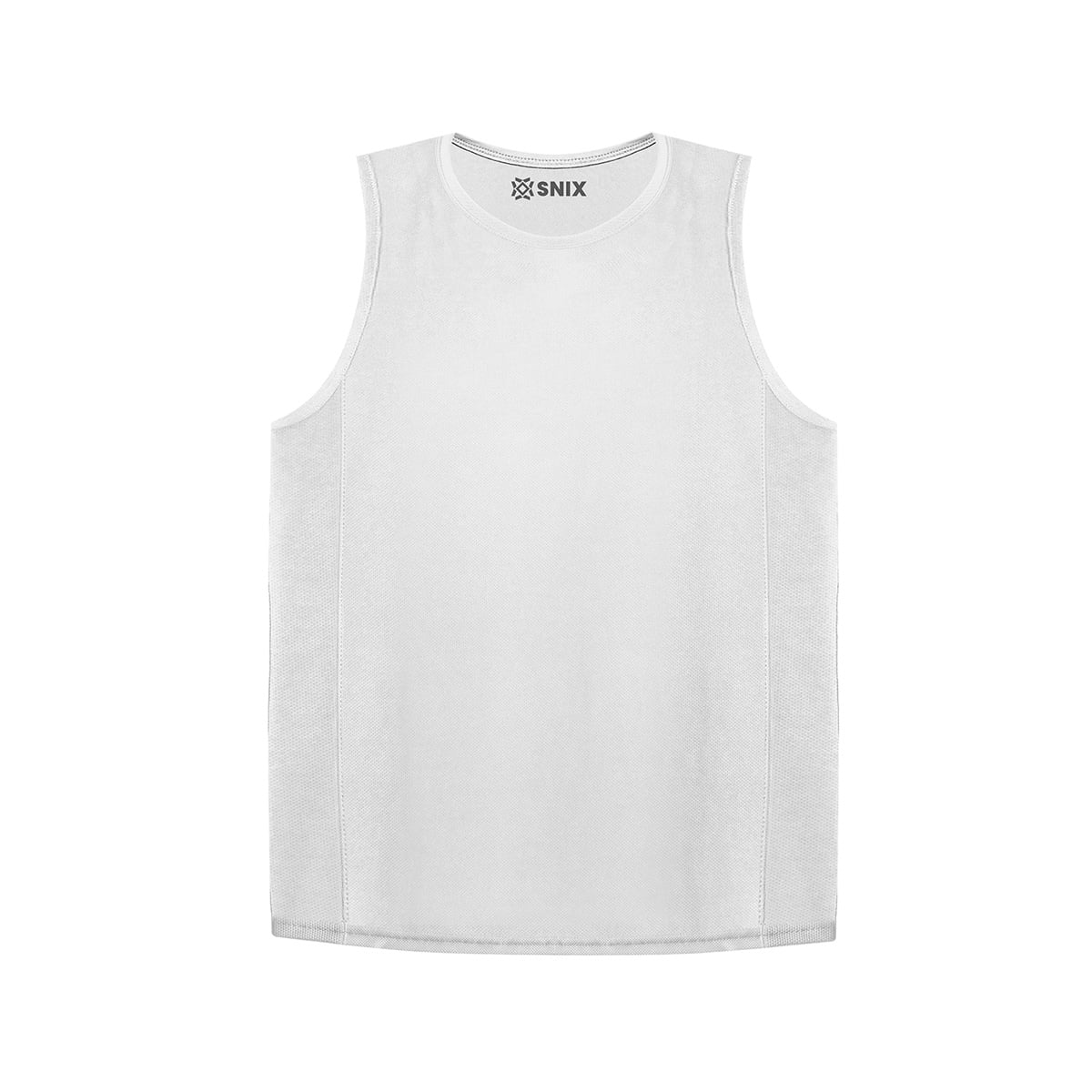 Snix - Camiseta Dry Fit Sin Mangas Cuello Polo Blanco Talla M