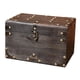 thumbnail image 3 of Caja De Almacenamiento De Diseño Retro, Cofre Del Tesoro De Madera Para Mujer, Novia, Compromiso, Gris, 3 of 5