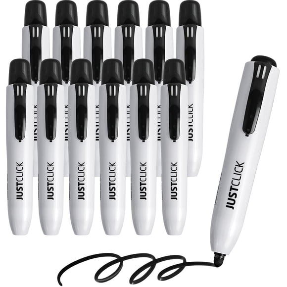 Marcador carrotez Jumbo Retráctil de Pizarra Blanca 12 unidades Negro
