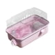 thumbnail image 3 of Casa de hámster jaula transparente hábitat de ventilación grande jaula de animales pequeños para animales pequeños planeadores de azúcar gerbils conej Rosa, 3 of 5