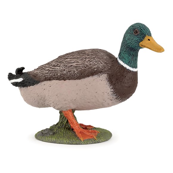 Figura Papo Mallard Duck pintada a mano para niños