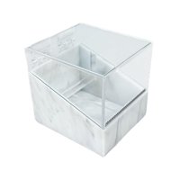 Magideal - Dispensador De Cinta Para Pestañas Con Cuchilla, Máquina Cortadora De Cinta Con Caja, Máquina De Cinta Portátil De Escritorio Con Múltiples Rejillas P Textura Blanca