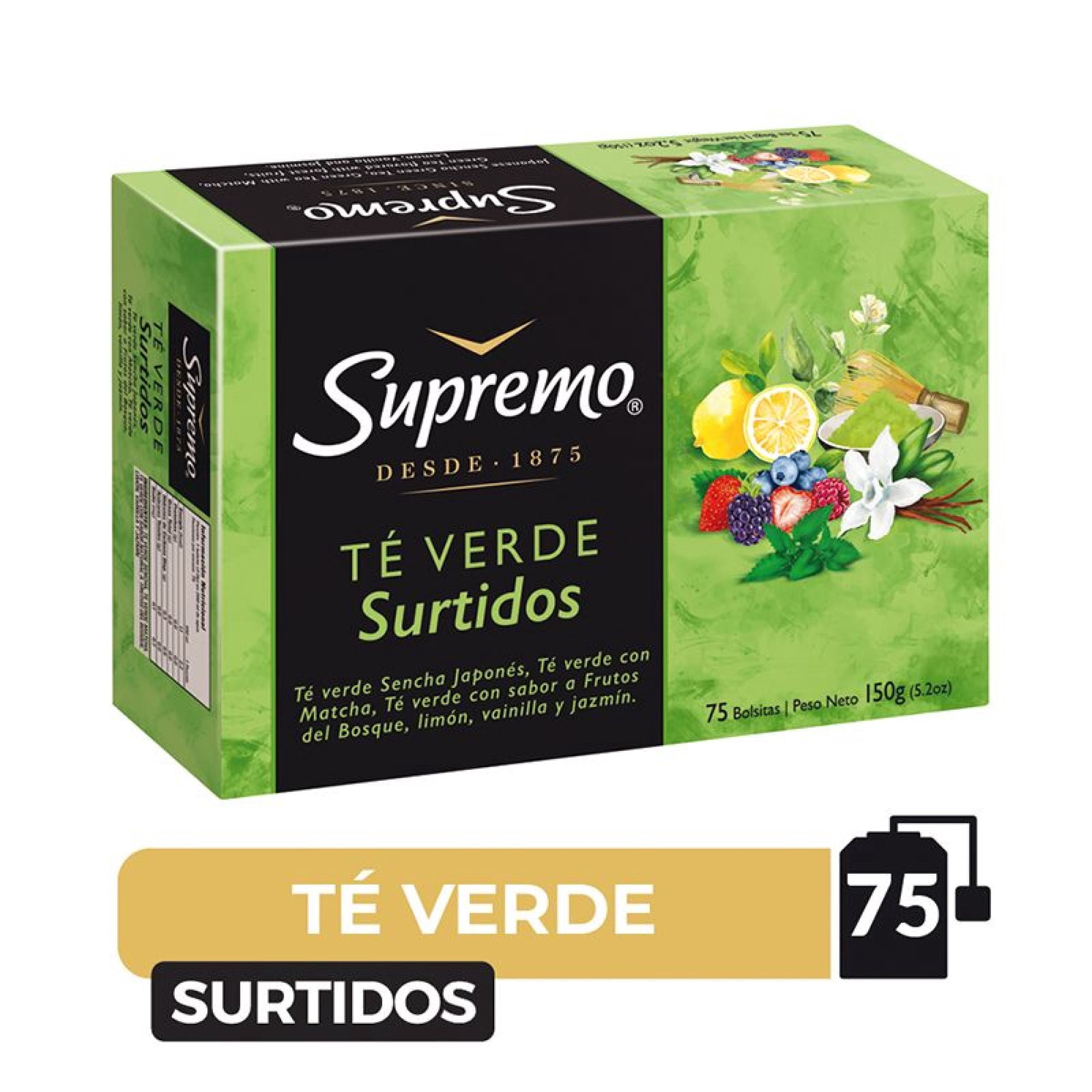 Té Verde Surtidos Caja 150 g Supremo