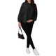 thumbnail image 2 of INSPIRE CHIC Camisas de Maternidad para Mujeres Blusas Plisadas con Botones Manga Larga para Embarazo y Lactancia S Negro, 2 of 6