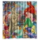thumbnail image 1 of Cortina de ducha de La Sirenita, juego de cortinas de baño con ganchos, tamaño 66 x 72 pulgadas, 1 of 3