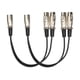 thumbnail image 2 of Cable De Extensión De Audio XLR De 2 Piezas 1 Macho A 2 Hembra Para Grabadora Mezcladora De Micrófono, 2 of 2