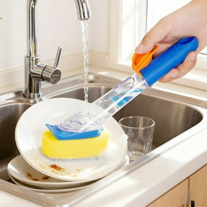Aileda - Cepillo Para Lavar Platos Premium Con Dispensador De Jabón
