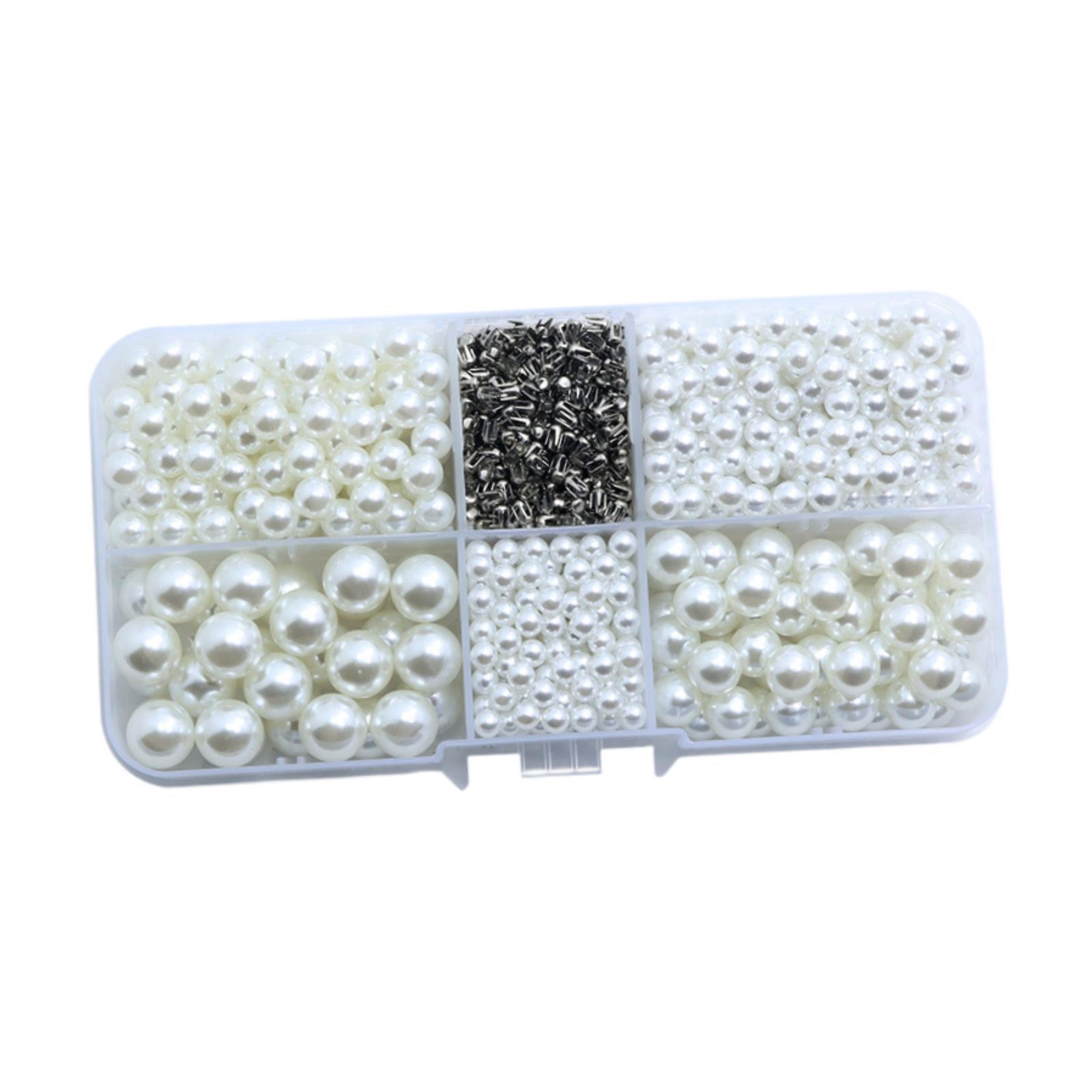 Magideal - 600 Piezas De Cuentas Artesanales, Accesorios De Cuentas, Sueltas Hechas A Mano, Multifuncionales Para Rellenos De Jarrones, Broches, Accesorios De De