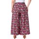 thumbnail image 3 of Pantalones Anchos de Pierna Floral de Talla Grande para Mujer de Agnes Orinda, con Lazo Frontal, Estilo Boho, Fluidos, Casuales, de Playa, con Bolsillos 1X Negro Rosa, 3 of 6