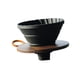 thumbnail image 3 of Gotero de café de silicona, filtros de café, embudo de café, soporte de filtro de café de silicona para Camping, cafetería, oficina, hogar, cocina Negro, 3 of 5