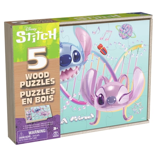Puzzle De Madera 5 En 1 Stitch