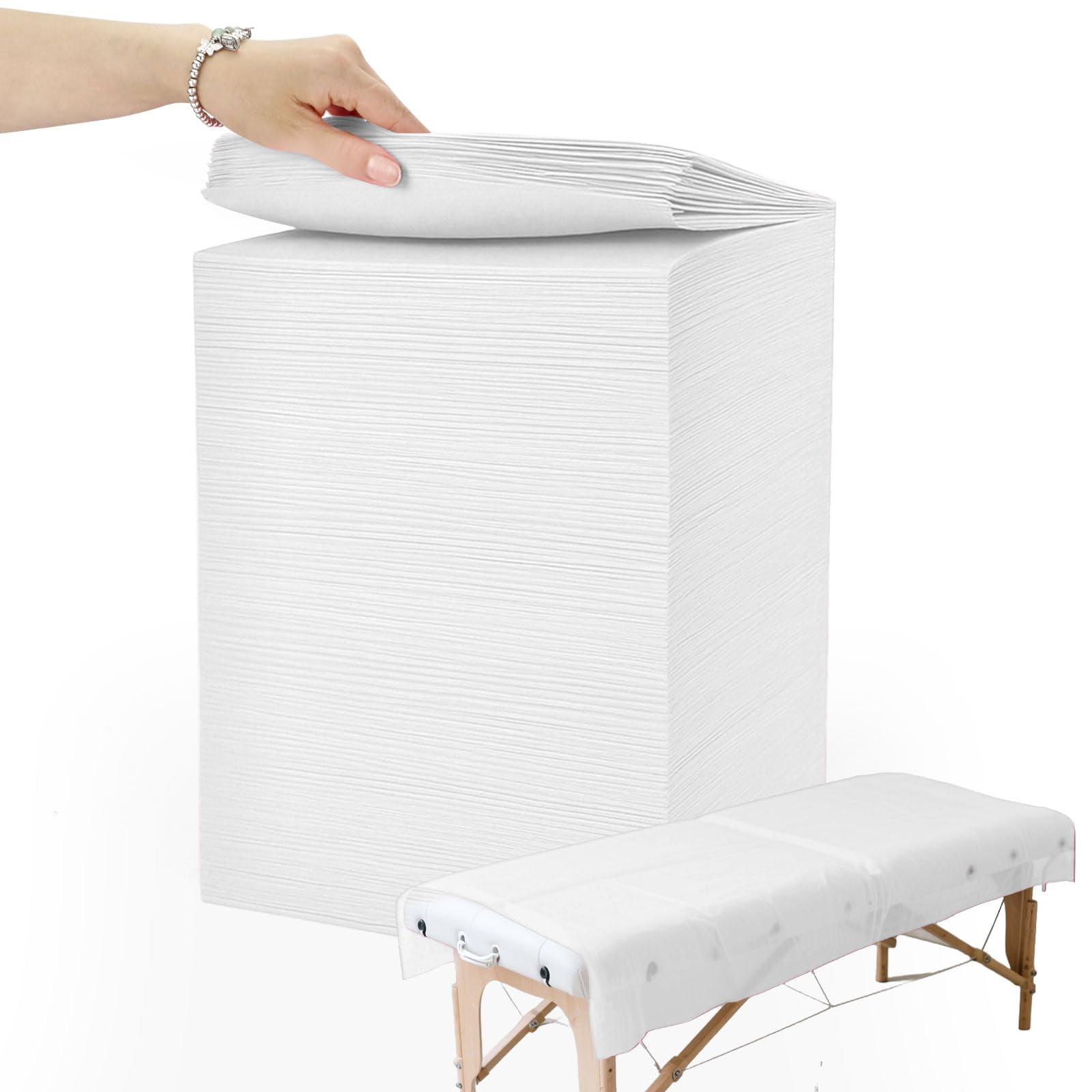 Sábanas Desechables Para Mesa De Masaje, 200 Unidades, Ypfyed, 31 X 71 Cm