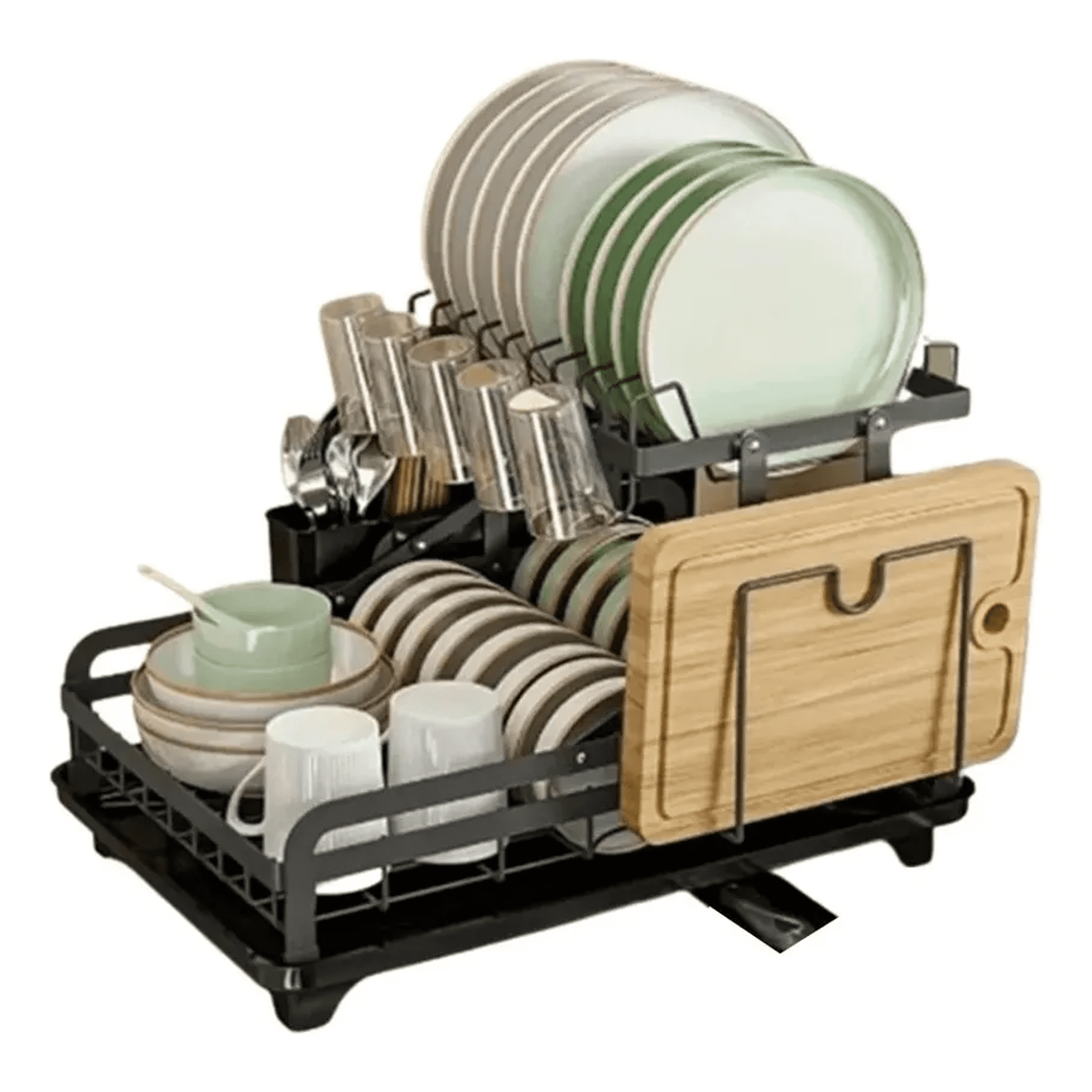 Genérico - Secaplatos Loza Organizador Cocina 2 Niveles