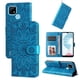 thumbnail image 4 of Funda tipo cartera FOXDOCK para Realme C25Y , diseño girasol en relieve, cuero PU, cierre magnético, soporte y tarjetero, 4 of 5