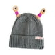 thumbnail image 3 of Gorro De Punto De Pequeño Monstruo Brillante Gorro De Punto Para Niño Para Correr Patinar Calle Gris, 3 of 5