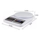 thumbnail image 3 of Pesa Digital Para Cocina Hasta 7kg Dblue Dbpdws33w, 3 of 5