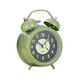 thumbnail image 3 of Reloj Despertador Analógico Diseño Retro Reloj Pequeño Silencioso Para Oficina Mesita De Noche Interior Verde, 3 of 3