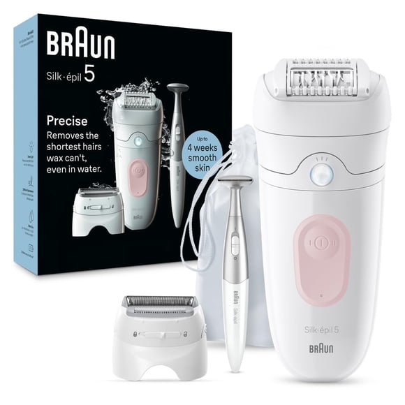 Depiladora Braun Silk-épil 5 SE5-230 para uso húmedo y seco con accesorios