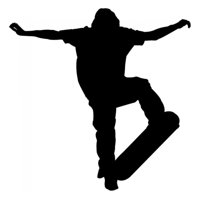 Rienda Libre Graphics - Decomural Skateboard Flip Extreme Sport Ws-15365