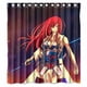 thumbnail image 1 of Cortina de ducha de Elza, diseño de cola de hadas de Anime, con ganchos, tamaño 66 x 72 pulgadas, 1 of 3