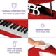 thumbnail image 5 of Mini Piano De Cola Para Niños Rojo Con Accesorios, 5 of 7