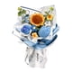 thumbnail image 5 of Ramo de flores de ganchillo terminado, decoración decorativa para el hogar, adorno mixto hecho a mano, tejido a mano para fiesta, graduación, año Nuev Azul, 5 of 5