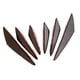 thumbnail image 1 of 6 piezas universal coche negro parachoques delantero aletas divisor labio spoilers conjunto, 1 of 3